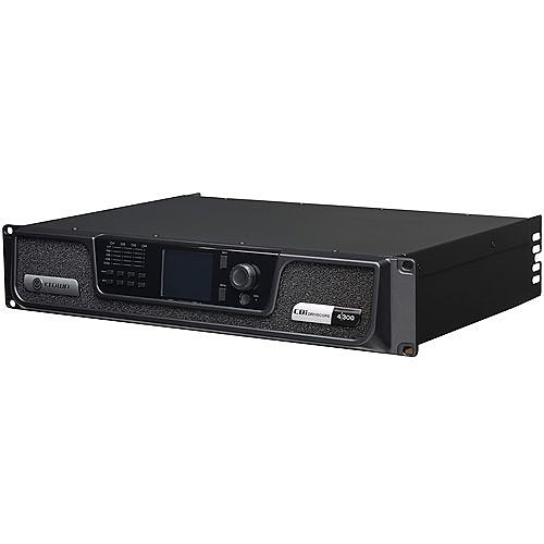 Crown CDi 4 300 DriveCore 4 Channel 300W Amplifier 70V 100V
Black audio amplifier on a white background