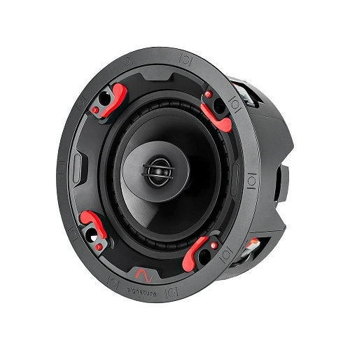 Episode SIG-36-AW-IC 6 Inch All-Weather In-Ceiling Speaker with black and red design on a white background