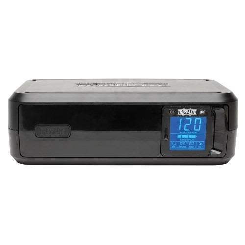 Eaton Tripp Lite SMART1000LCD Tower UPS AVR LCD 1000VA 500W
Tripp Lite power station with digital display on a white background
