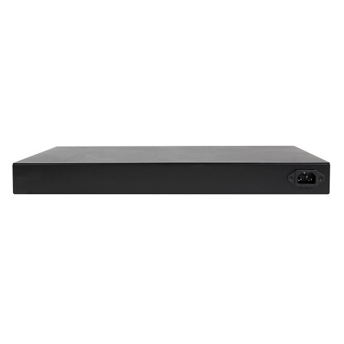 Araknis Networks AN-320-SW-F-24-POE 24-Port Gigabit PoE+ Switch
Black electronic device on a white background