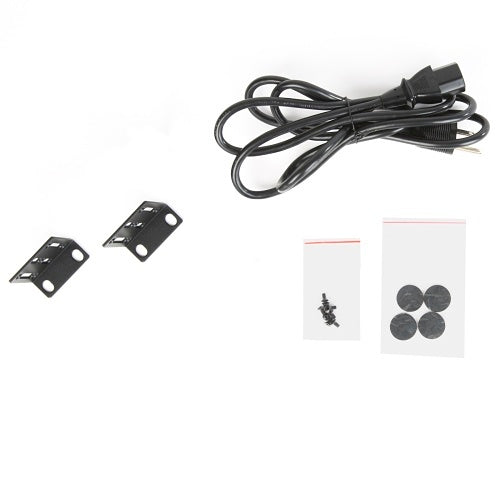 Araknis Networks AN-320-SW-F-24-POE 24-Port Gigabit PoE+ Switch mounting hardware on a white background