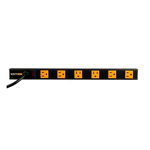 WattBox WB-100-VPS-6 Vertical Rack Power Strip 6-Outlets