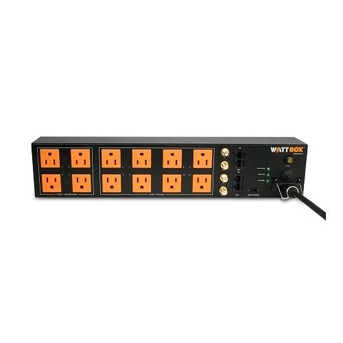 WattBox WB-400-VCE-12 12-Outlet Coax Power Conditioner AV Surge Front