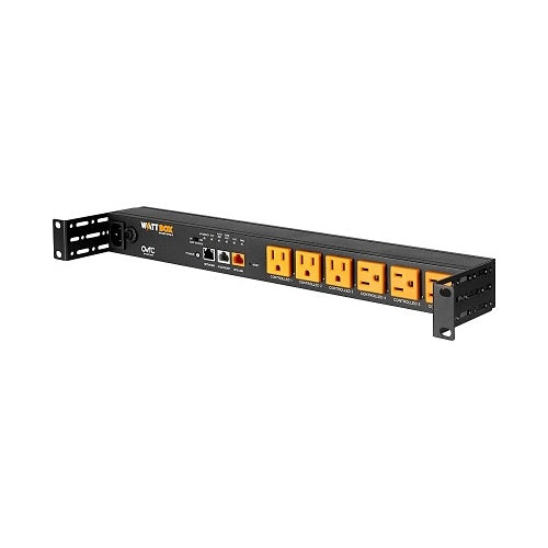 WattBox WB-800-IPVM-6 IP Surge Protector 6-Outlet Safe Voltage side angle 1 front