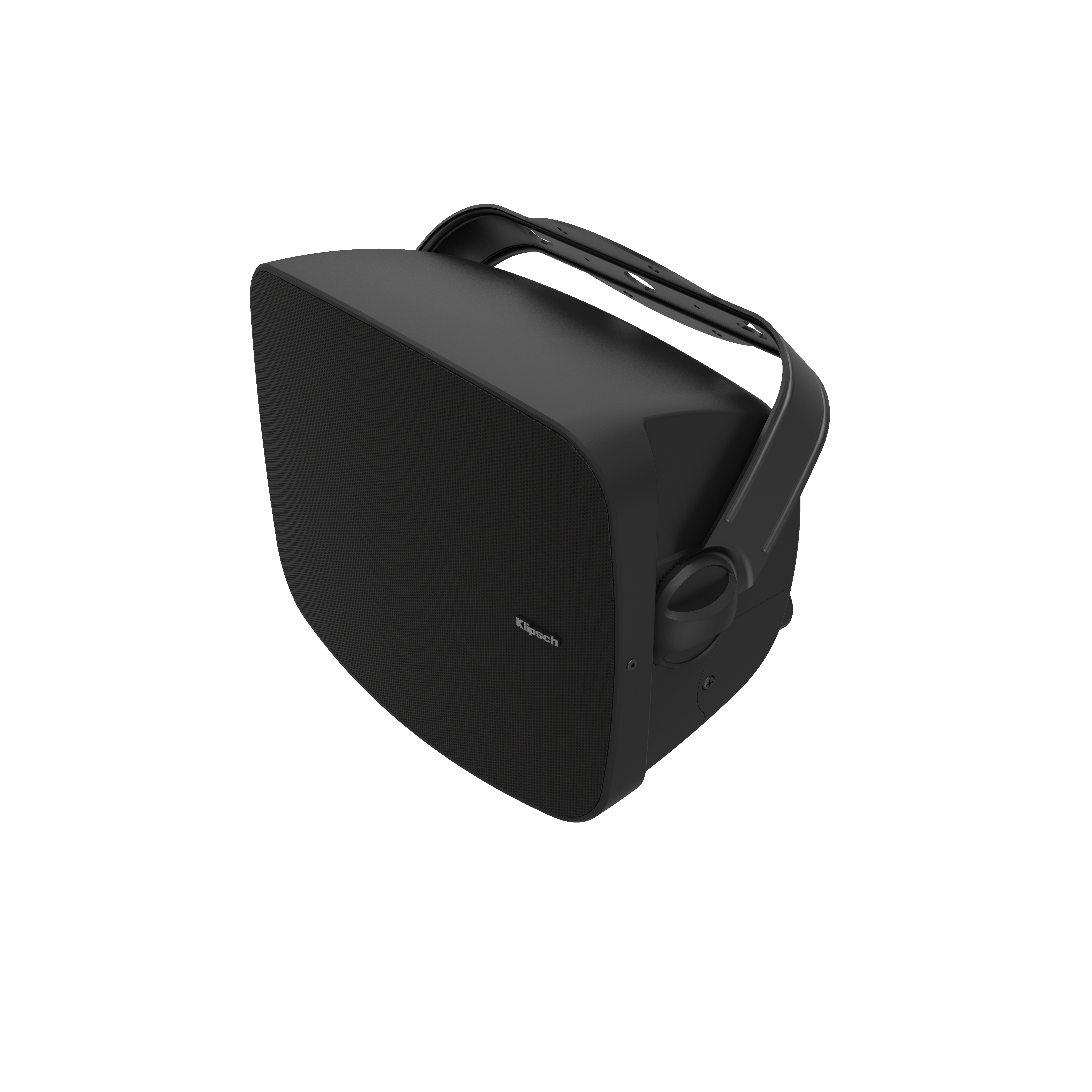 Klipsch RSM-525 5.25 Inch Indoor Outdoor Compact Speaker Pair
Black outdoor speaker on a white background