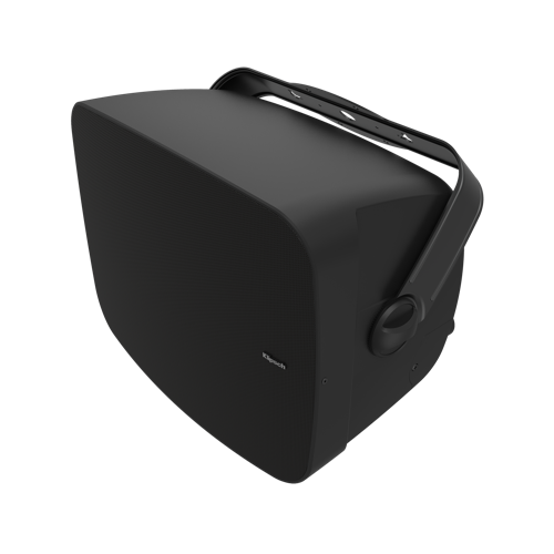 Klipsch RSM-800 8 Inch Outdoor Titanium Speaker All-Weather Pair
Black outdoor speaker on a white background
